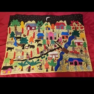 South American Folk Textile Art Applique